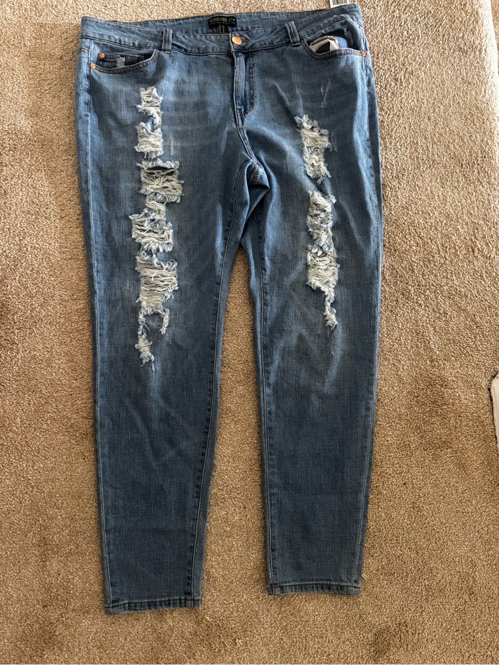 Forever 21- Distressed Blue Women’s Jeans